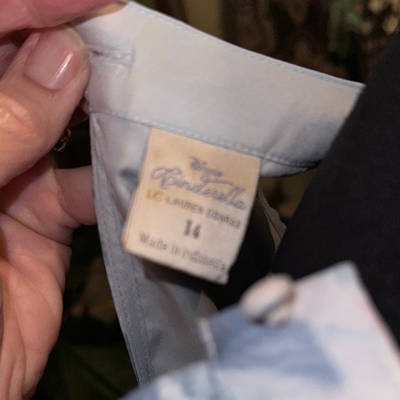 LC Lauren Conrad Blue and White Cinderella Halter Dress - Picture 2 of 4